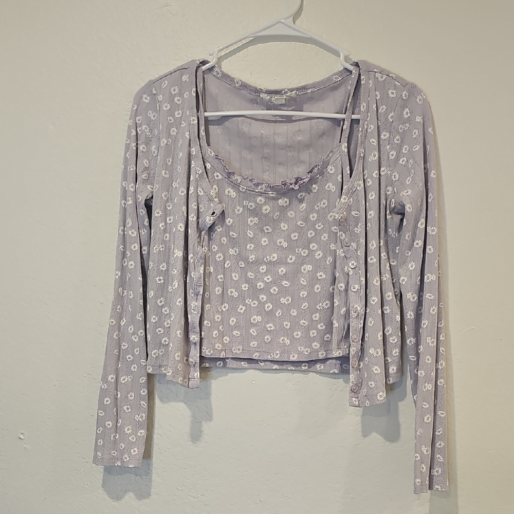 Floral Lavender Two-Piece Set